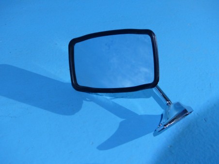 Right or left chromed exterior mirror